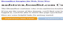 Tablet Screenshot of nadstown.boudist.com